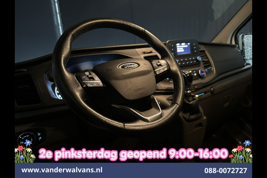 Ford Transit Custom 2.0 TDCI 131pk L2H1 Dubbele Cabine Euro6 Airco | 6-Zits | LED | Cruisecontrol | Parkeersensoren Achterklep, 2800kg trekvermogen