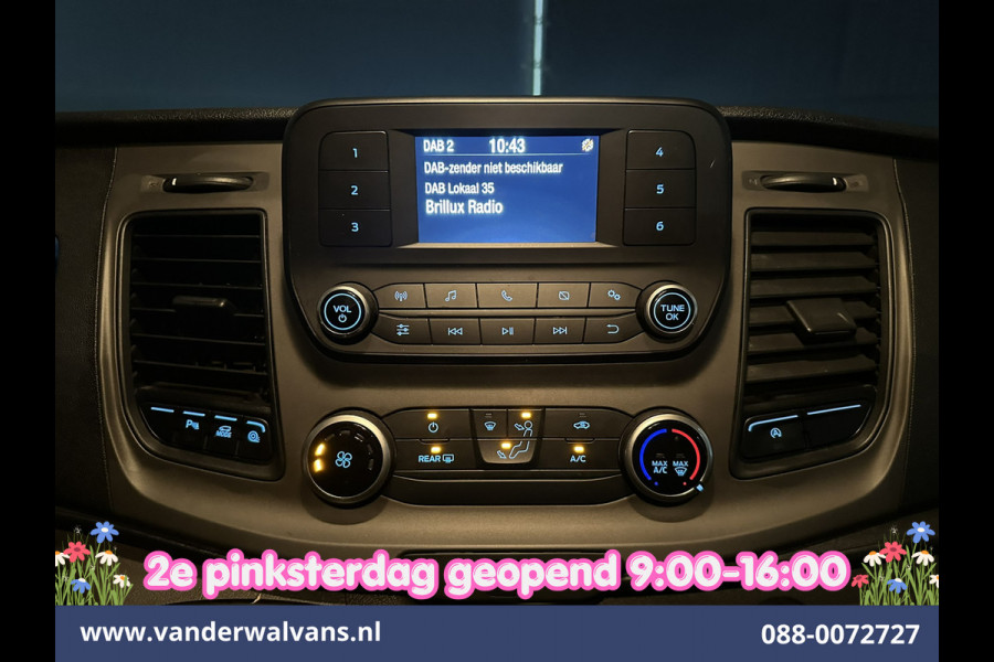 Ford Transit Custom 2.0 TDCI 131pk L2H1 Dubbele Cabine Euro6 Airco | 6-Zits | LED | Cruisecontrol | Parkeersensoren Achterklep, 2800kg trekvermogen