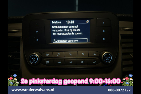 Ford Transit Custom 2.0 TDCI 131pk L2H1 Dubbele Cabine Euro6 Airco | 6-Zits | LED | Cruisecontrol | Parkeersensoren Achterklep, 2800kg trekvermogen