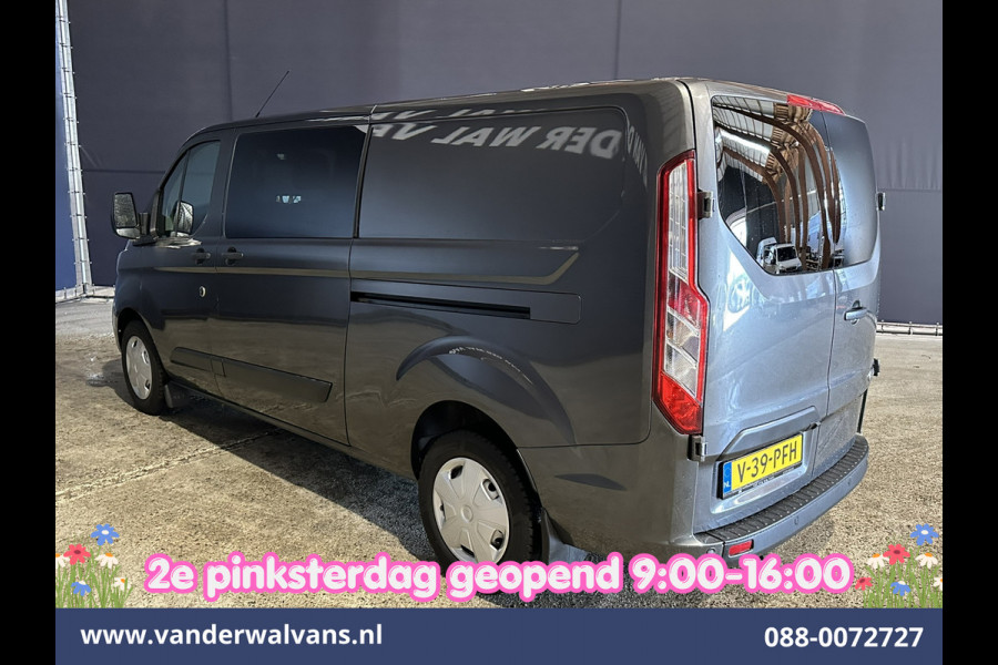 Ford Transit Custom 2.0 TDCI 170pk L2H1 Dubbele Cabine Euro6 Airco | 5-Zits | 2x Zijdeur | Camera | LED Apple Carplay, Android Auto, Cruisecontrol, Parkeersensoren, Stoelverwarming, Verwarmde voorruit 2800kg trekvermogen