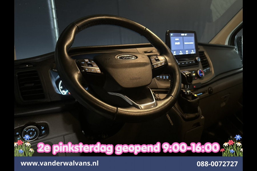 Ford Transit Custom 2.0 TDCI 170pk L2H1 Dubbele Cabine Euro6 Airco | 5-Zits | 2x Zijdeur | Camera | LED Apple Carplay, Android Auto, Cruisecontrol, Parkeersensoren, Stoelverwarming, Verwarmde voorruit 2800kg trekvermogen