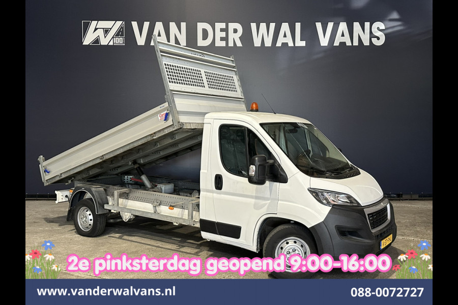 Peugeot Boxer 2.2 BlueHDi 140pk Kipper Open Laadbak Euro6 Bijrijdersbank Bluetooth telefoonvoorbereiding