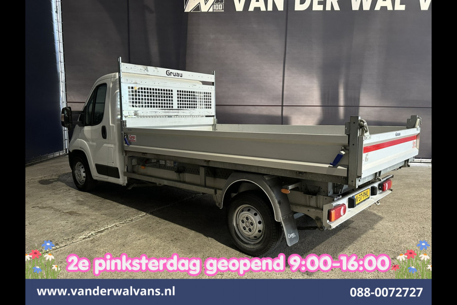 Peugeot Boxer 2.2 BlueHDi 140pk Kipper Open Laadbak Euro6 Bijrijdersbank Bluetooth telefoonvoorbereiding