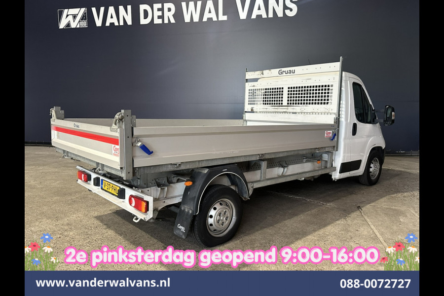 Peugeot Boxer 2.2 BlueHDi 140pk Kipper Open Laadbak Euro6 Bijrijdersbank Bluetooth telefoonvoorbereiding