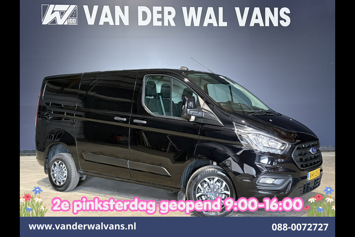 Ford Transit Custom 2.0 TDCI 130pk L1H1 Euro6 Airco | LED | 2500kg Trekhaak | Cruisecontrol | Verwarmde voorruit Parkeersensoren, Bijrijdersbank