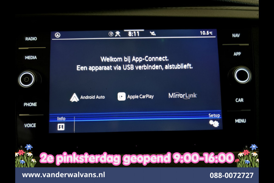 Volkswagen Transporter 2.0 TDI 150pk Automaat L1H1 Euro6 Airco | Camera | Apple Carplay | Cruisecontrol Android Auto, Parkeersensoren, Bijrijdersbank