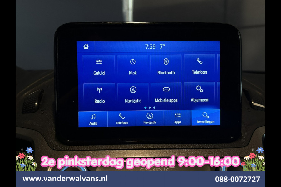 Ford Transit Connect 1.5 EcoBlue 100pk L2H1 Euro6 Airco | 2x zijdeur | Camera | Navigatie | Apple Carplay | Cruisecontrol Verwarmde voorruit, Parkeersensoren