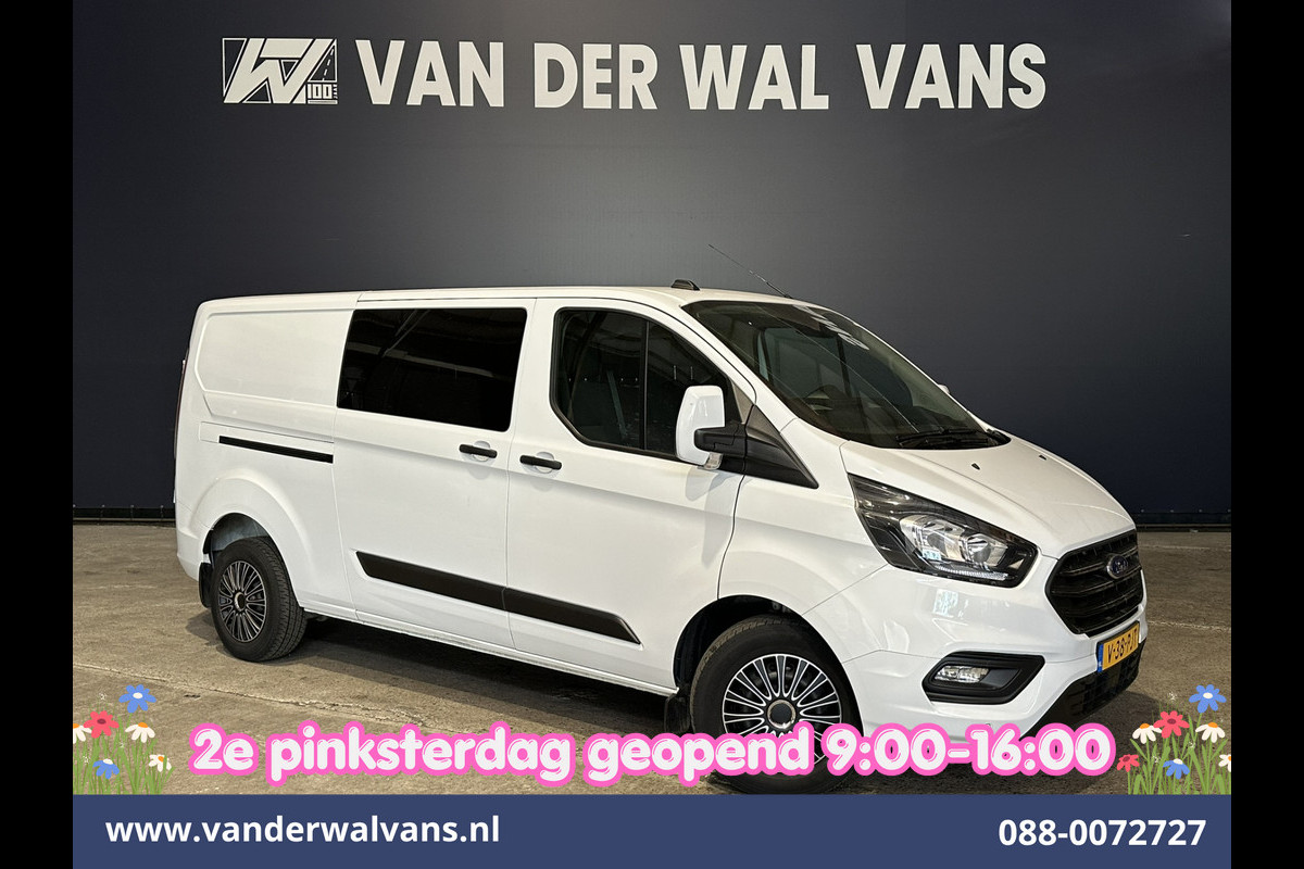 Ford Transit Custom 2.0 TDCI 130pk L2H1 Dubbele Cabine Euro6 Airco | 6-Zits | LED | Cruisecontrol | Trekhaak Parkeersensoren, Verwarmde voorruit