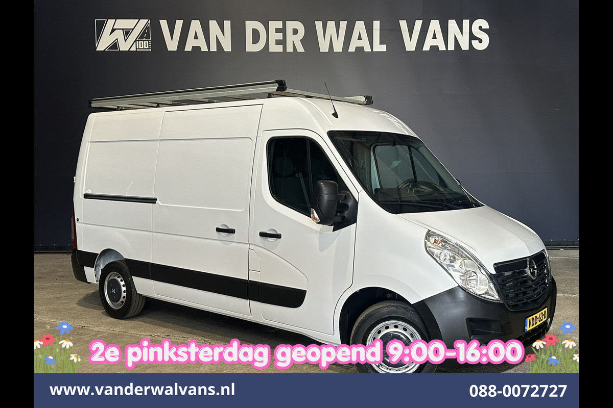 Opel Movano 2.3 CDTI 146pk L2H2 Euro6 Airco | Imperiaal | Navigatie | Camera | Cruisecontrol | 2500kg Trekhaak Parkeersensoren, Trap, Bijrijdersbank