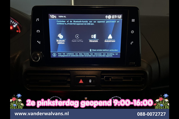 Peugeot Partner 1.5 BlueHDI 102pk L1H1 inrichting Omvormer Euro6 Airco | Trekhaak | Apple Carplay | Cruisecontrol Android auto, Dakdragers, parkeersensoren,