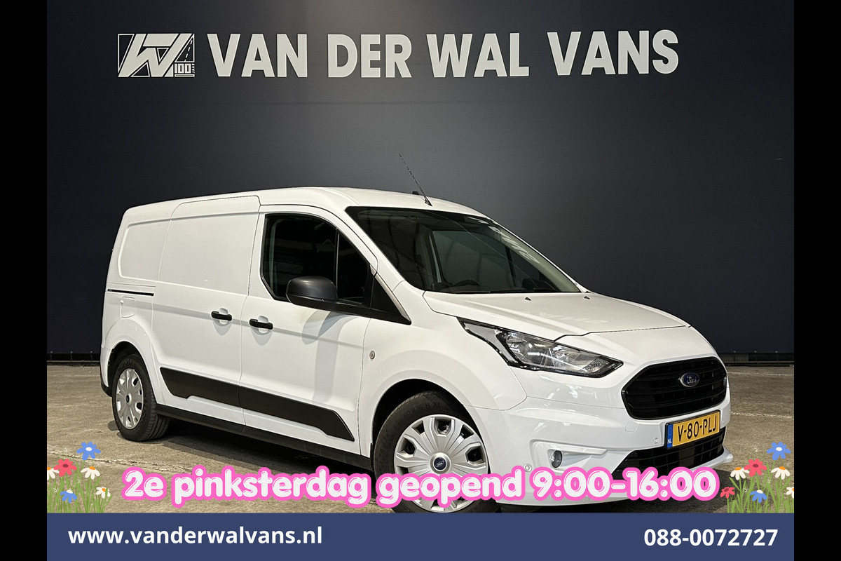 Ford Transit Connect 1.5 EcoBlue 120pk L2H1 Euro6 Airco | 3-Zits | Camera | Navigatie | Apple Carplay Stoelverwarming, Verwarmde voorruit, Parkeersensoren, Bijrijdersbank, 1500kg trekvermogen