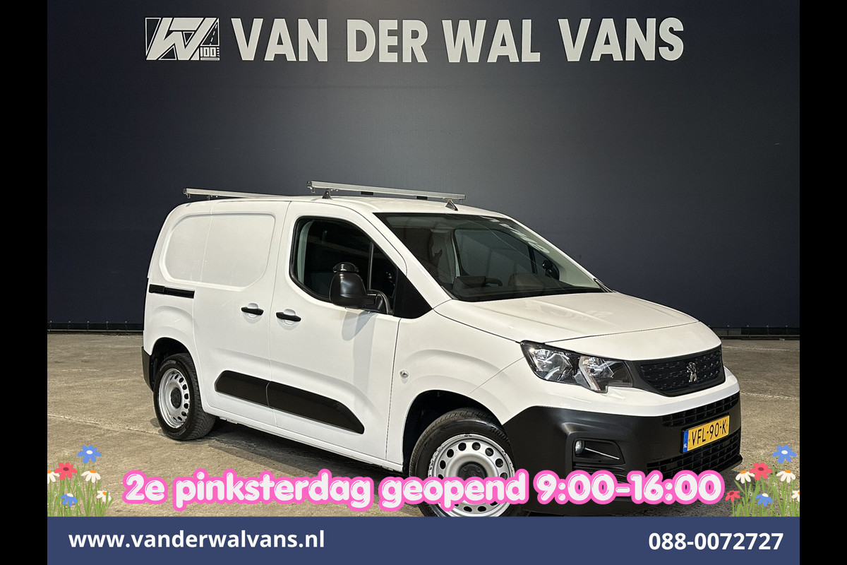 Peugeot Partner 1.5 BlueHDI 102pk L1H1 Inrichting Euro6 *Rijklaar Direct Rijden* Airco | Navigatie | Apple Carplay | Cruisecontrol Android Auto, Parkeersensoren, Trekhaak, Dakdragers