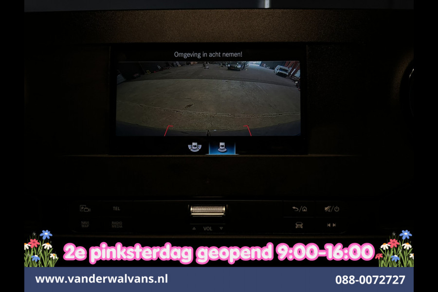 Mercedes-Benz Sprinter 214 CDI 143pk 9G-Tronic Automaat L2H2 Euro6 Airco | Camera | Navigatie | Apple Carplay | Chauffeursstoel Adaptieve Cruisecontrol, Android Auto, Stoelverwarming, Verwarmde Voorruit, 270 Graden Achterdeuren, Bijrijdersbank