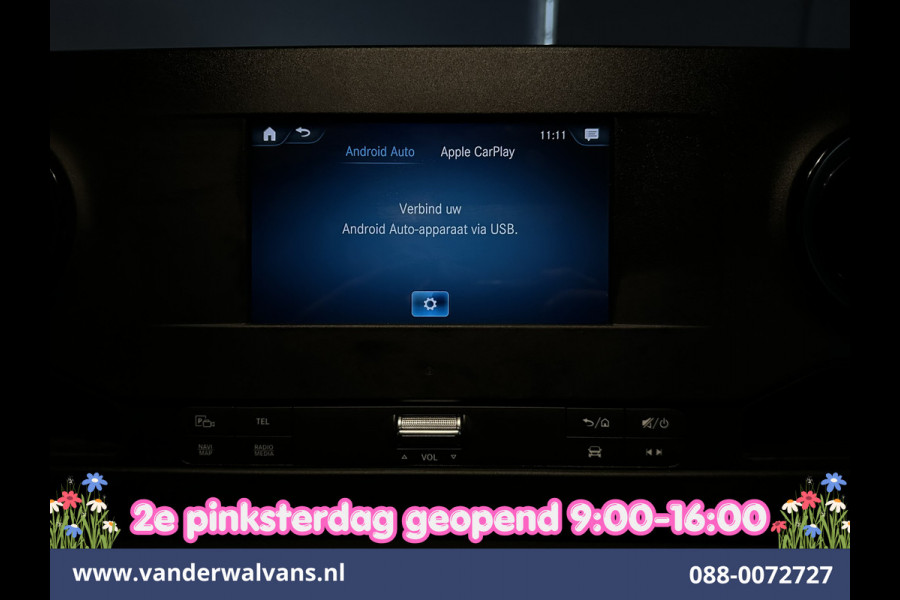 Mercedes-Benz Sprinter 214 CDI 143pk 9G-Tronic Automaat L2H2 Euro6 Airco | Camera | Navigatie | Apple Carplay | Chauffeursstoel Adaptieve Cruisecontrol, Android Auto, Stoelverwarming, Verwarmde Voorruit, 270 Graden Achterdeuren, Bijrijdersbank