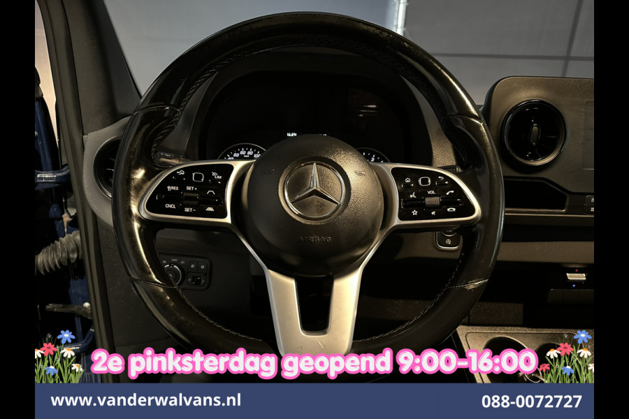 Mercedes-Benz Sprinter 214 CDI 143pk 9G-Tronic Automaat L2H2 Euro6 Airco | Camera | Navigatie | Apple Carplay | Chauffeursstoel Adaptieve Cruisecontrol, Android Auto, Stoelverwarming, Verwarmde Voorruit, 270 Graden Achterdeuren, Bijrijdersbank