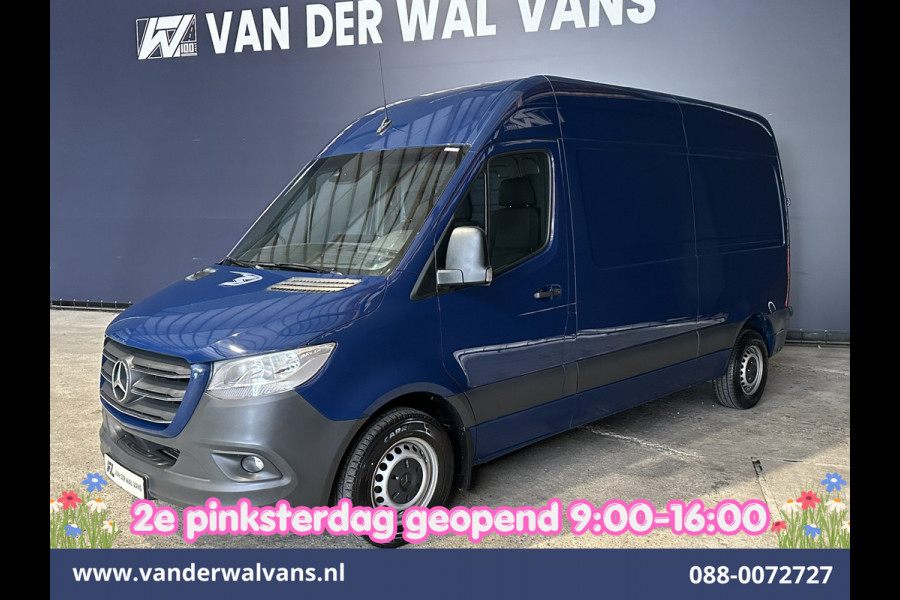 Mercedes-Benz Sprinter 214 CDI 143pk 9G-Tronic Automaat L2H2 Euro6 Airco | Camera | Navigatie | Apple Carplay | Chauffeursstoel Adaptieve Cruisecontrol, Android Auto, Stoelverwarming, Verwarmde Voorruit, 270 Graden Achterdeuren, Bijrijdersbank