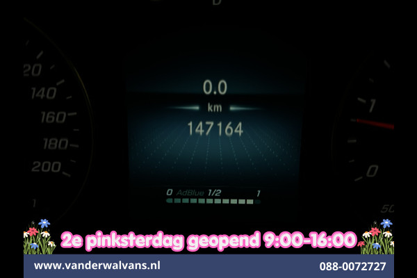 Mercedes-Benz Sprinter 214 CDI 143pk 9G-Tronic Automaat L2H2 Euro6 Airco | Camera | Navigatie | Apple Carplay | Chauffeursstoel Adaptieve Cruisecontrol, Android Auto, Stoelverwarming, Verwarmde Voorruit, 270 Graden Achterdeuren, Bijrijdersbank