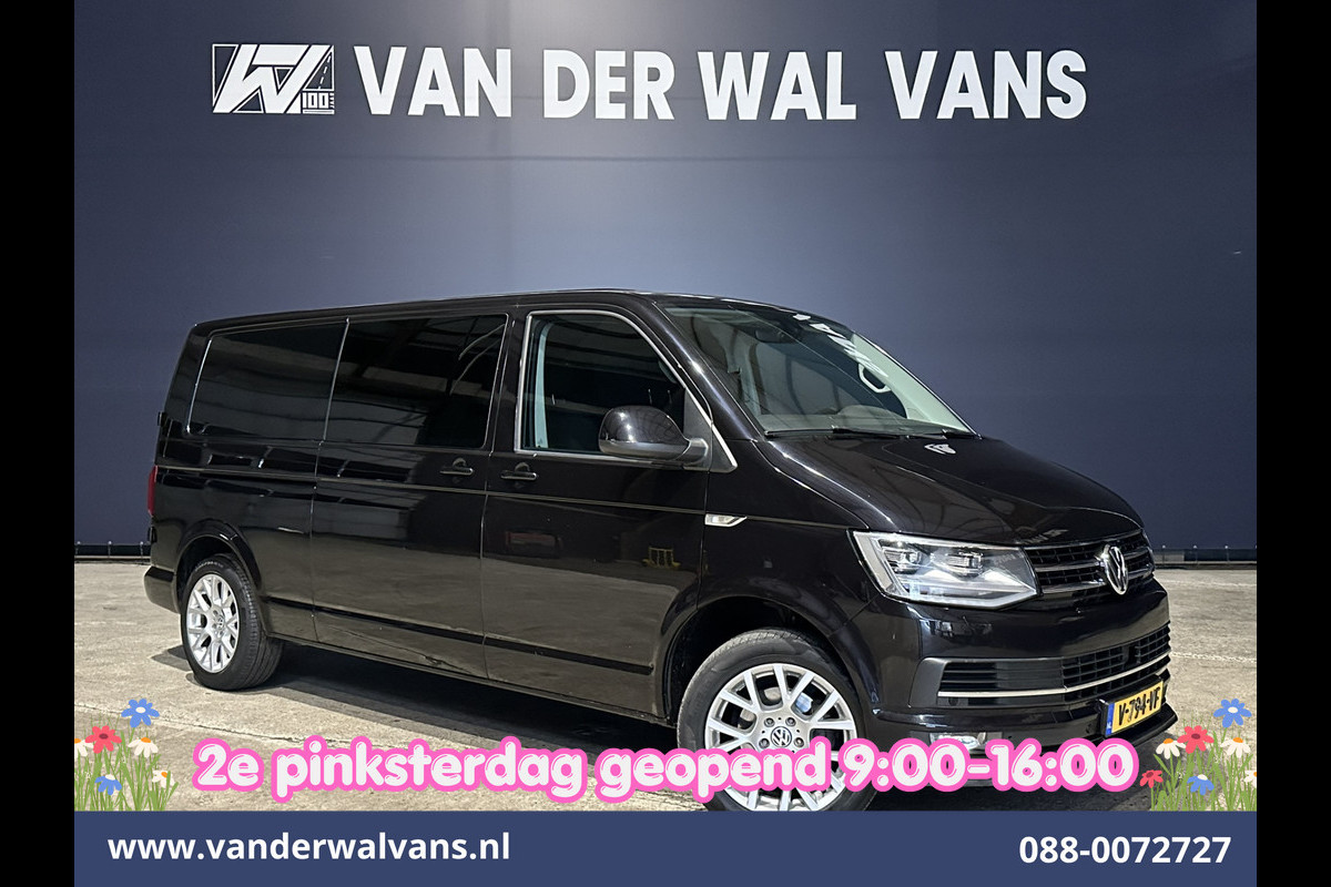Volkswagen Transporter 2.0 TDI 150pk Automaat L2H1 Dubbele Cabine Euro6 Airco | 5-Zits | 2x zijdeur | LED | Navigatie Apple Carplay, Android Auto, Cruisecontrol, LM Velgen, Verwarmde voorruit, 2500kg Trekhaak, Parkeersensoren