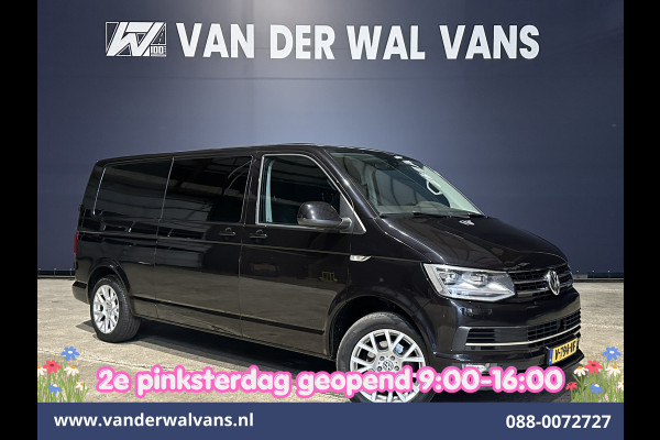 Volkswagen Transporter 2.0 TDI 150pk Automaat L2H1 Dubbele Cabine Euro6 Airco | 5-Zits | 2x zijdeur | LED | Navigatie Apple Carplay, Android Auto, Cruisecontrol, LM Velgen, Verwarmde voorruit, 2500kg Trekhaak, Parkeersensoren