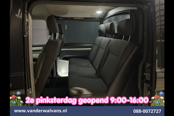 Volkswagen Transporter 2.0 TDI 150pk Automaat L2H1 Dubbele Cabine Euro6 Airco | 5-Zits | 2x zijdeur | LED | Navigatie Apple Carplay, Android Auto, Cruisecontrol, LM Velgen, Verwarmde voorruit, 2500kg Trekhaak, Parkeersensoren