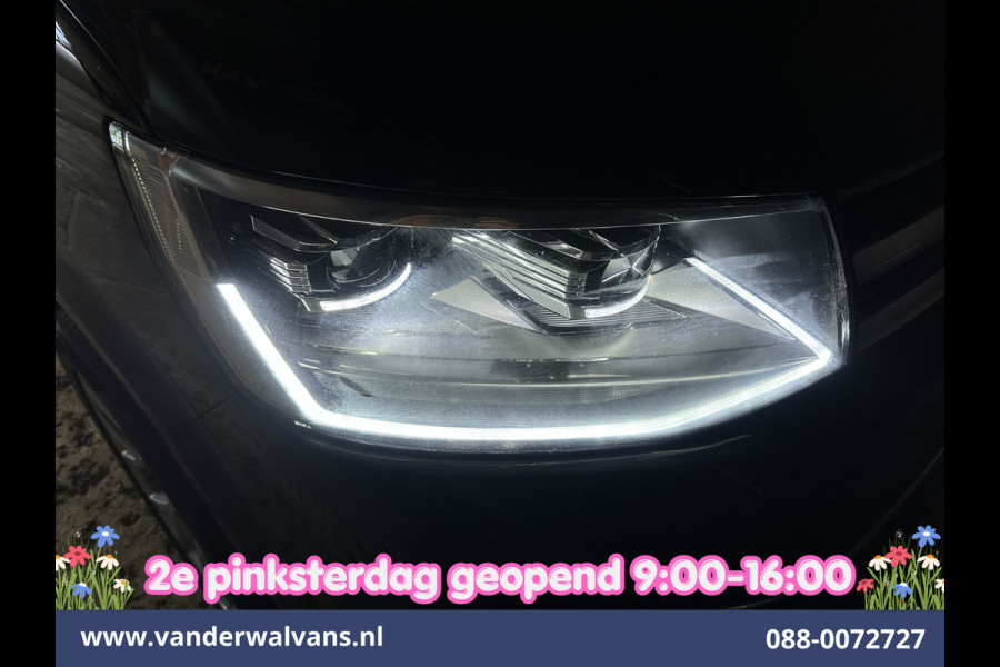 Volkswagen Transporter 2.0 TDI 150pk Automaat L2H1 Dubbele Cabine Euro6 Airco | 5-Zits | 2x zijdeur | LED | Navigatie Apple Carplay, Android Auto, Cruisecontrol, LM Velgen, Verwarmde voorruit, 2500kg Trekhaak, Parkeersensoren