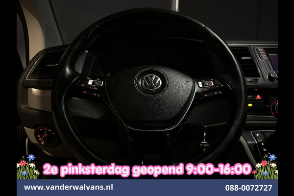 Volkswagen Transporter 2.0 TDI 150pk Automaat L2H1 Dubbele Cabine Euro6 Airco | 5-Zits | 2x zijdeur | LED | Navigatie Apple Carplay, Android Auto, Cruisecontrol, LM Velgen, Verwarmde voorruit, 2500kg Trekhaak, Parkeersensoren