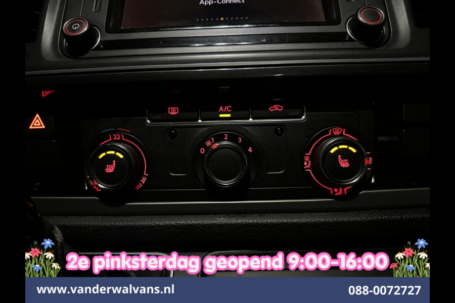 Volkswagen Transporter 2.0 TDI 150pk Automaat L2H1 Dubbele Cabine Euro6 Airco | 5-Zits | 2x zijdeur | LED | Navigatie Apple Carplay, Android Auto, Cruisecontrol, LM Velgen, Verwarmde voorruit, 2500kg Trekhaak, Parkeersensoren