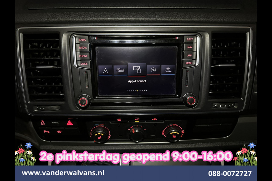 Volkswagen Transporter 2.0 TDI 150pk Automaat L2H1 Dubbele Cabine Euro6 Airco | 5-Zits | 2x zijdeur | LED | Navigatie Apple Carplay, Android Auto, Cruisecontrol, LM Velgen, Verwarmde voorruit, 2500kg Trekhaak, Parkeersensoren