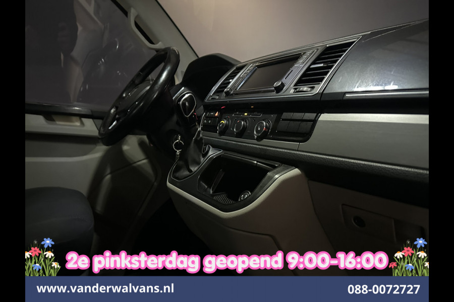 Volkswagen Transporter 2.0 TDI 150pk Automaat L2H1 Dubbele Cabine Euro6 Airco | 5-Zits | 2x zijdeur | LED | Navigatie Apple Carplay, Android Auto, Cruisecontrol, LM Velgen, Verwarmde voorruit, 2500kg Trekhaak, Parkeersensoren
