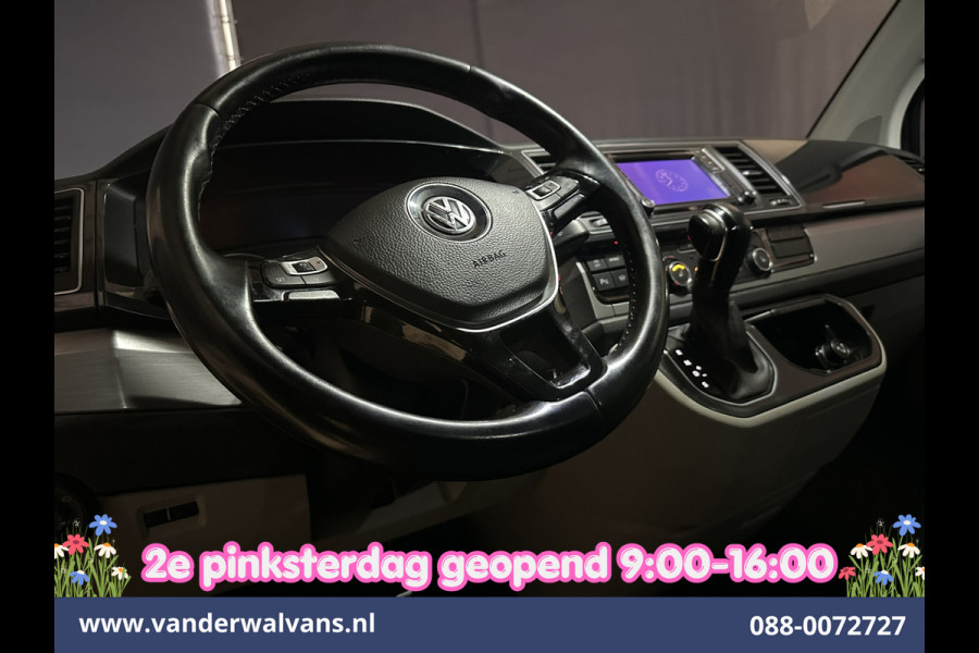 Volkswagen Transporter 2.0 TDI 150pk Automaat L2H1 Dubbele Cabine Euro6 Airco | 5-Zits | 2x zijdeur | LED | Navigatie Apple Carplay, Android Auto, Cruisecontrol, LM Velgen, Verwarmde voorruit, 2500kg Trekhaak, Parkeersensoren