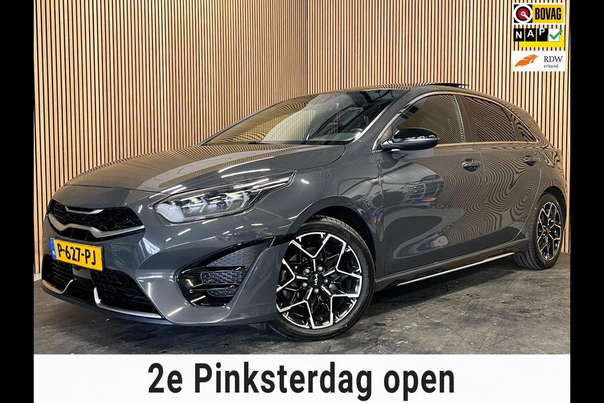 Kia Ceed 1.5 T-GDi GT-Line|160PK|AUTOMAAT|AFN. TREKH|ACC|PANO|CARPLAY+ANDROID|STOEL+STUURVERW|CAMERA|CLIMA+CRUISE|NAV|NAP|NL|1eEIG