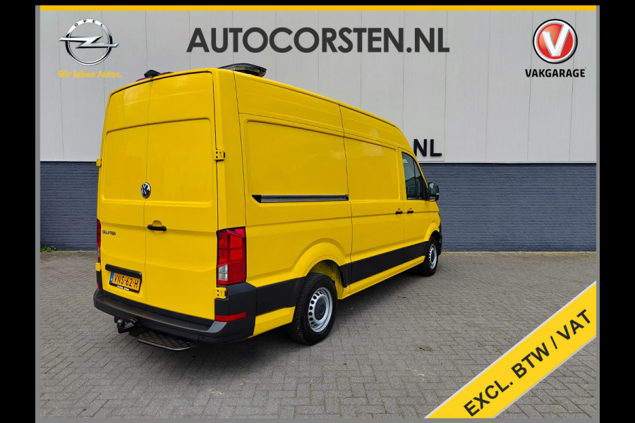 Volkswagen Crafter 35 2.0 TDI L3H3 Highline Airco Trekhaak Comfort Plus bestuurdersstoel Cruise Control Camera Pdc Bluetooth Voorruitverwarming Inbouwkasten Omvormer Signaleringsverlichting Betonplex Vloer Wandbetimmering Licht- en regensensor 3.000KG Trekgewicht 1e Eigenaar Origineel Nederlandse Bus