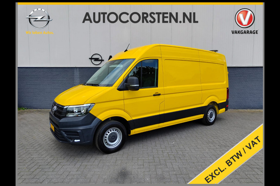 Volkswagen Crafter 35 2.0 TDI L3H3 Highline Airco Trekhaak Comfort Plus bestuurdersstoel Cruise Control Camera Pdc Bluetooth Voorruitverwarming Inbouwkasten Omvormer Signaleringsverlichting Betonplex Vloer Wandbetimmering Licht- en regensensor 3.000KG Trekgewicht 1e Eigenaar Origineel Nederlandse Bus