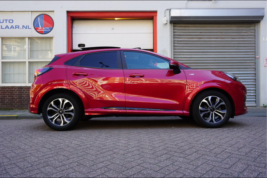 Ford Puma 1.0 EcoBoost Hybrid ST-Line X | PANO | LEER | Adaptive + Lane + BLIS | B&O | Stuur + Stoelverwarming | 3/2026 dealerbeurt gehad