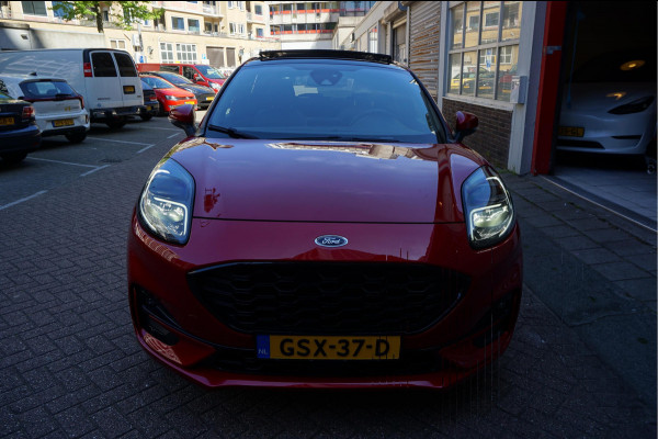 Ford Puma 1.0 EcoBoost Hybrid ST-Line X | PANO | LEER | Adaptive + Lane + BLIS | B&O | Stuur + Stoelverwarming | 3/2026 dealerbeurt gehad