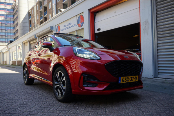 Ford Puma 1.0 EcoBoost Hybrid ST-Line X | PANO | LEER | Adaptive + Lane + BLIS | B&O | Stuur + Stoelverwarming | 3/2026 dealerbeurt gehad