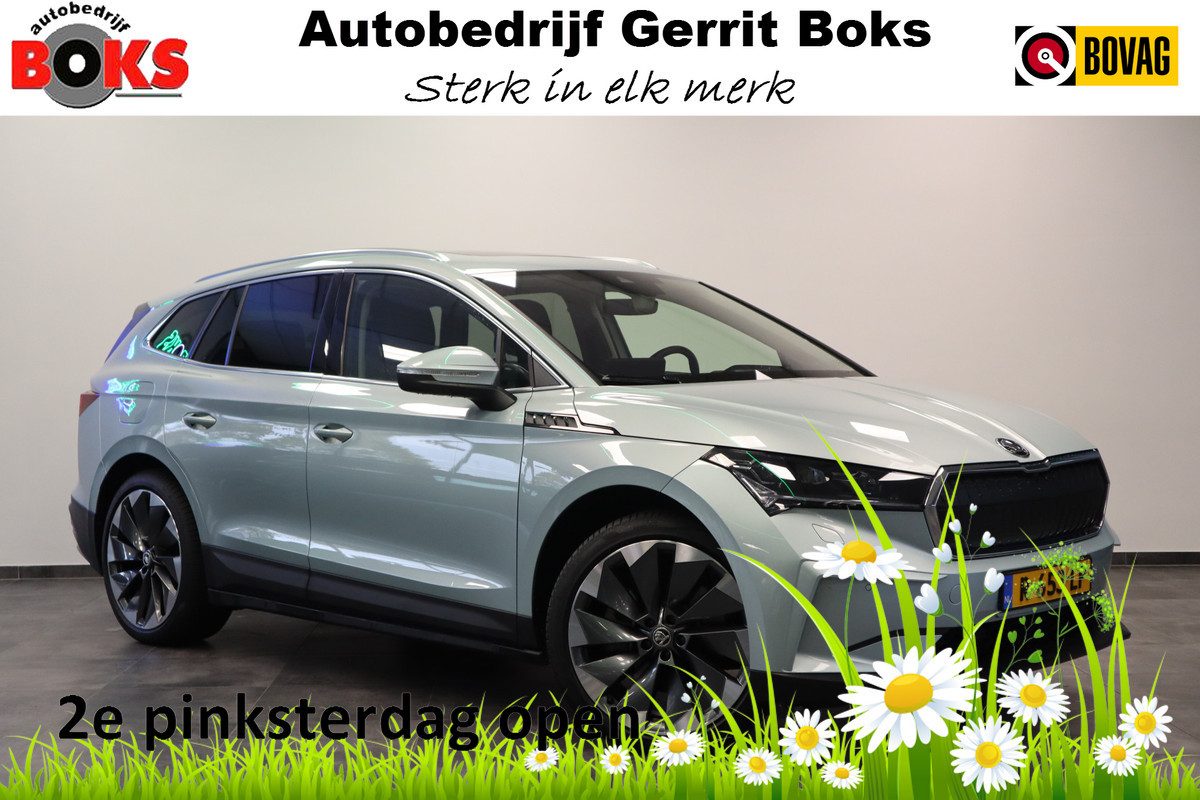 Škoda ENYAQ iV 80 First Edition High Panoramadak HUD VCP Navi Clima Cruise Camera 21"LM !! 2e Pinksterdag geopend van 12:00 tot 17:00u !!