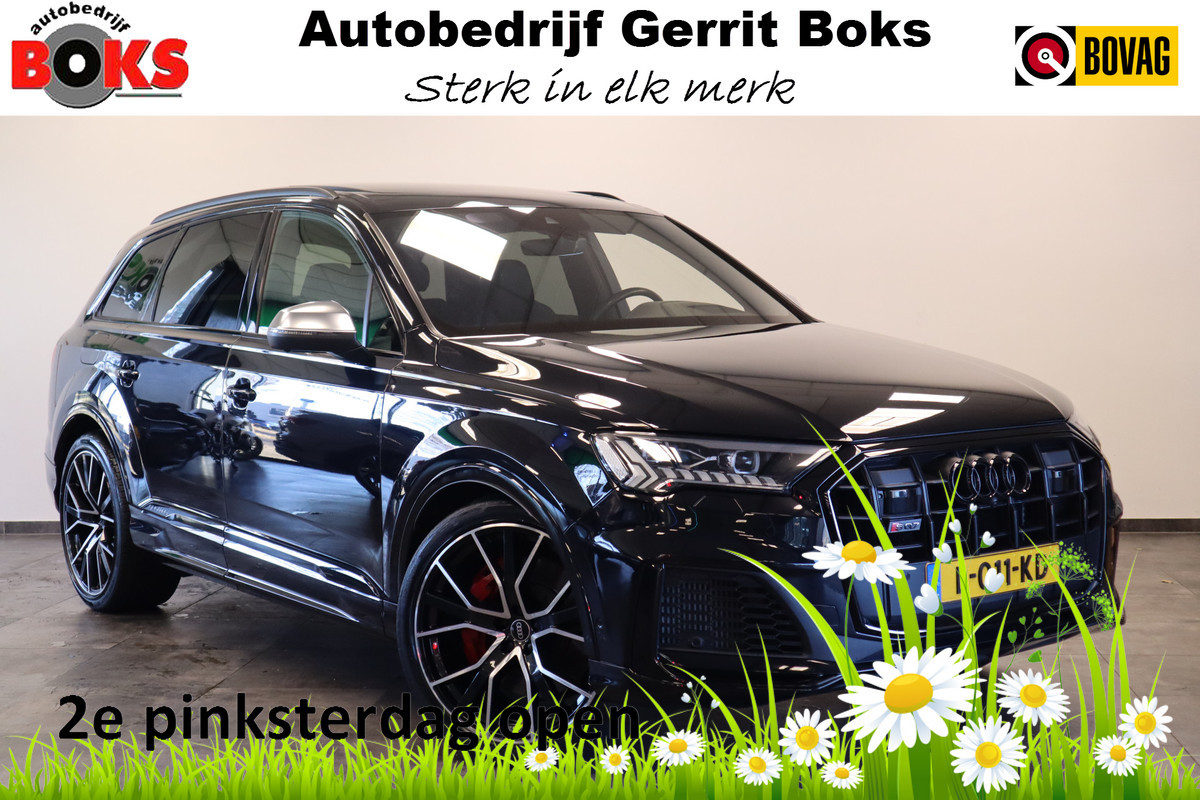 Audi Q7 4.0 TFSI SQ7 quattro ACC B&O Trekhaak 507PK Luchtvering 4 wiel besturing !! 2e Pinksterdag geopend van 12:00 tot 17:00u !!