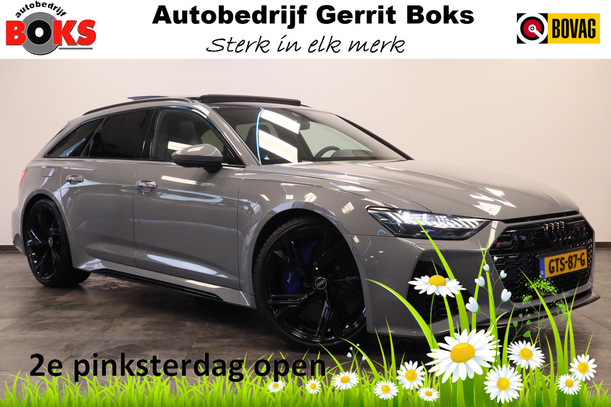 Audi A6 Avant RS 6 TFSI Quattro Keramisch Leder Panoramadak 4WS Nardo B&O! !! 2e Pinksterdag geopend van 12:00 tot 17:00u !!
