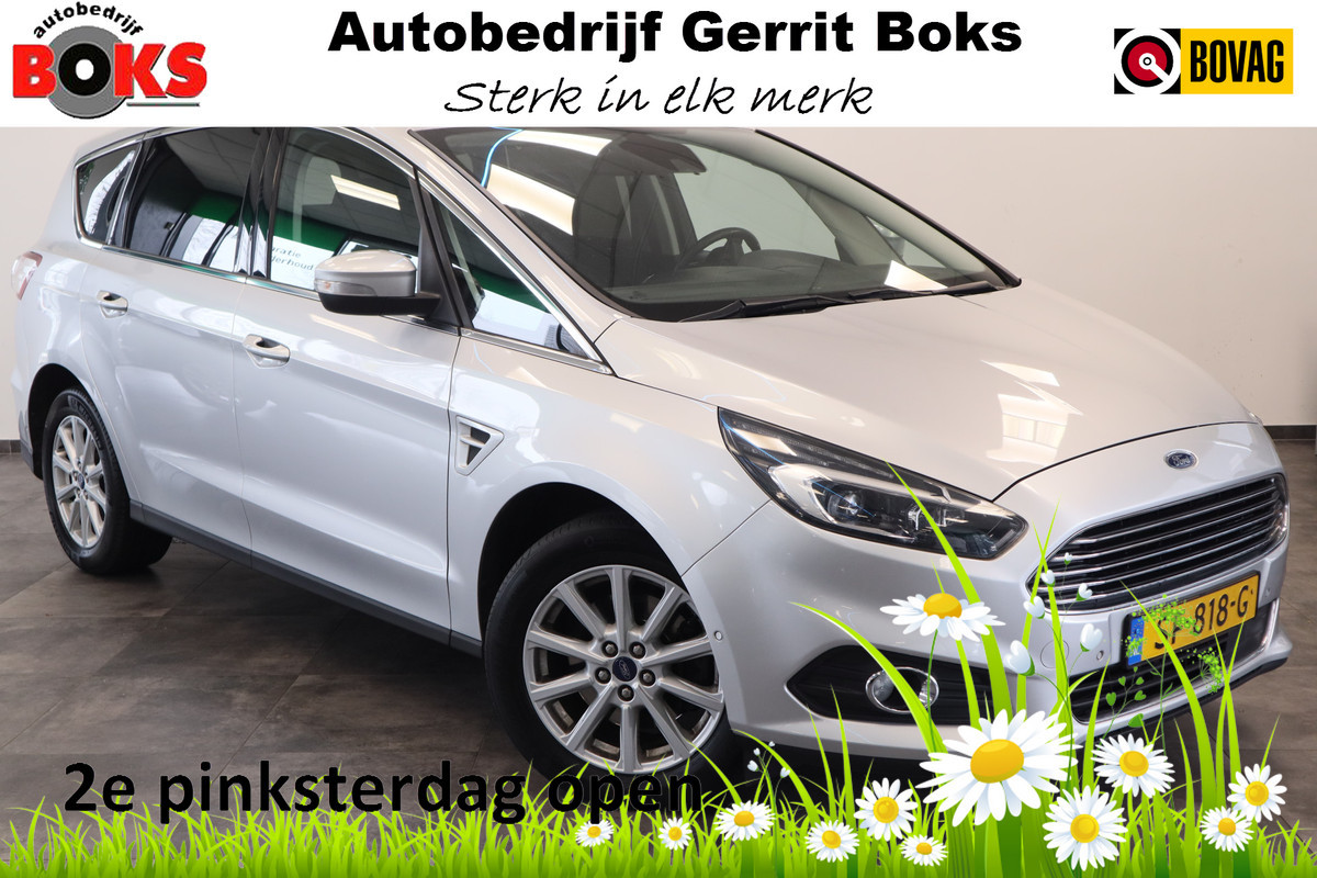 Ford S-Max 1.5 Titanium 7p. Cruise/Climate Navi PDC Elekt. Stoelen NAP !! 2e Pinksterdag geopend van 12:00 tot 17:00u !!