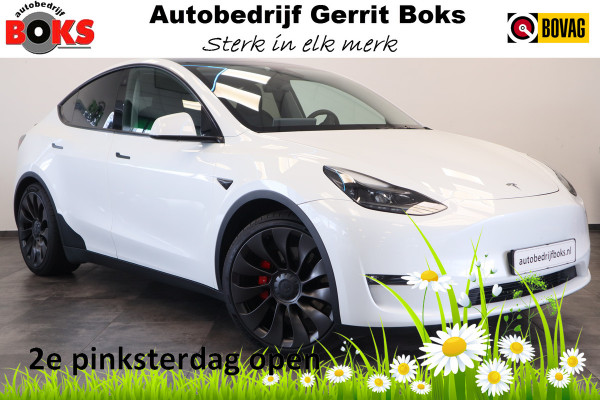 Tesla Model Y Performance AWD 75 kWh ACC Panoramadak HW3 !! 2e Pinksterdag geopend van 12:00 tot 17:00u !!
