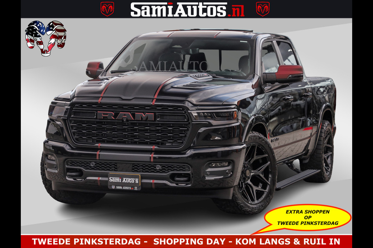 Dodge Ram Limited H.O 540HP 706Nm | Massage + Full Option | De Meest Luxe en Volle Pick-Up in zijn Klasse | Comfortabele Dubbele Cabine met Royale 5 Zitplaatsen | BPM vrij | Nu Leverbaar uit Voorraad | Voorraad Nr 2304 - 8540