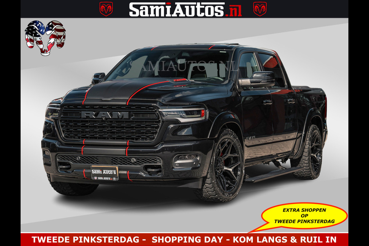 Dodge Ram HULK Pack | Limited Night H.O 540HP 706Nm | Massage + Full Option | De Meest Luxe en Volle Pick-Up in zijn Klasse | Hulk Pack is Comfortabele Dubbele Cabine met Royale 5 Zitplaatsen | BPM vrij | Nu Leverbaar uit Voorraad | Voorraad Nr 2353 - 5412