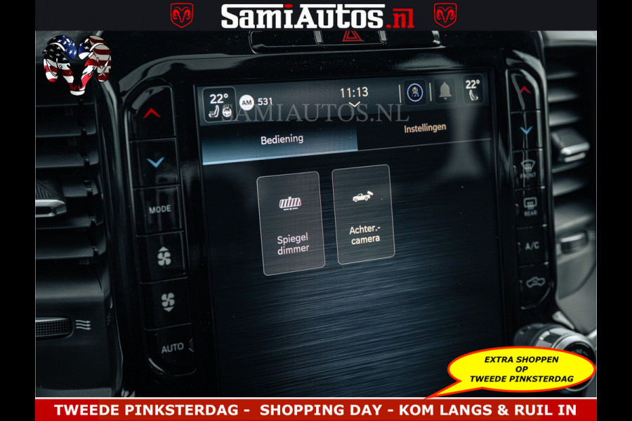 Dodge Ram SPORT | 5.7 V8 4x4 HEMI | PANORAMA DAK | GROOTSCHERM 12 INCH | LPG | Patriot Blue CREW CAB | DUBBELE CABINE | 5 PERSOONS | DC | VOORRAAD NR 2555 - 3325