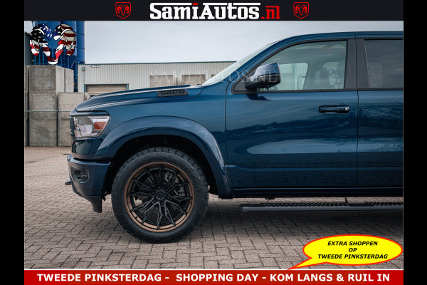 Dodge Ram SPORT | 5.7 V8 4x4 HEMI | PANORAMA DAK | GROOTSCHERM 12 INCH | LPG | Patriot Blue CREW CAB | DUBBELE CABINE | 5 PERSOONS | DC | VOORRAAD NR 2555 - 3325
