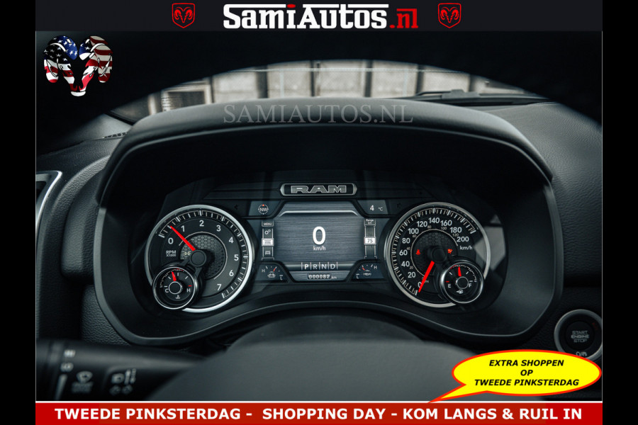 Dodge Ram SPORT | 5.7 V8 4x4 HEMI | PANORAMA DAK | GROOTSCHERM 12 INCH | LPG | Patriot Blue CREW CAB | DUBBELE CABINE | 5 PERSOONS | DC | VOORRAAD NR 2555 - 3325