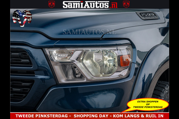 Dodge Ram SPORT | 5.7 V8 4x4 HEMI | PANORAMA DAK | GROOTSCHERM 12 INCH | LPG | Patriot Blue CREW CAB | DUBBELE CABINE | 5 PERSOONS | DC | VOORRAAD NR 2555 - 3325