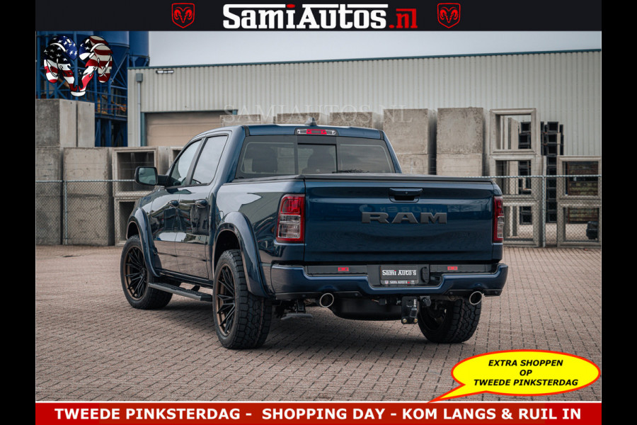 Dodge Ram SPORT | 5.7 V8 4x4 HEMI | PANORAMA DAK | GROOTSCHERM 12 INCH | LPG | Patriot Blue CREW CAB | DUBBELE CABINE | 5 PERSOONS | DC | VOORRAAD NR 2555 - 3325