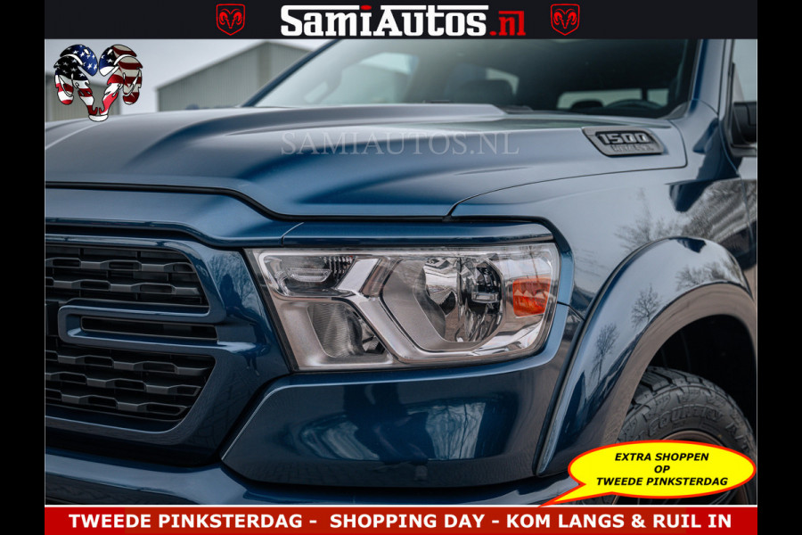 Dodge Ram SPORT | 5.7 V8 4x4 HEMI | PANORAMA DAK | GROOTSCHERM 12 INCH | LPG | Patriot Blue CREW CAB | DUBBELE CABINE | 5 PERSOONS | DC | VOORRAAD NR 2555 - 3325