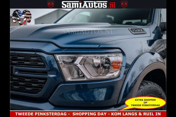 Dodge Ram SPORT | 5.7 V8 4x4 HEMI | PANORAMA DAK | GROOTSCHERM 12 INCH | LPG | Patriot Blue CREW CAB | DUBBELE CABINE | 5 PERSOONS | DC | VOORRAAD NR 2555 - 3325